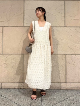 「20代後半」｜「アイテム（ワンピース/ドレス）」を使った、matsuさん（レディース・162cm）の夏コーディネート