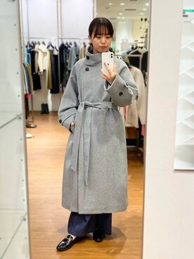 「オンオフ兼用」｜「アイテム（その他アウター）」を使った、matsudaさん（レディース・162cm）の秋コーディネート