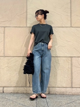 「アイテム（メガネ）」を使った、matsudaさん（レディース・162cm）の夏コーディネート