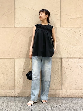 「URBAN RESEARCH ROSSO」｜「アイテム（アクセサリー）」を使った、matsuさん（レディース・162cm）の夏コーディネート