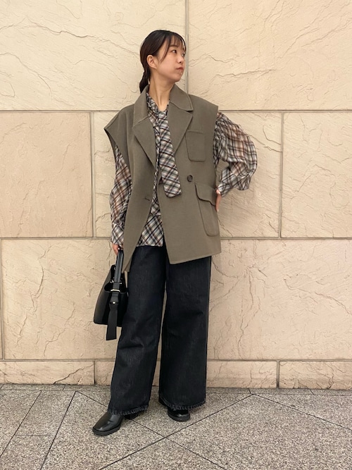 セール】『一部別注カラー』YENN DOUBLE FACE VEST JACKET（その他  