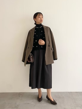「イチ推しジャケットスタイル」｜「アイテム（その他アウター）」を使った、matsudaさん（レディース・162cm）の秋コーディネート