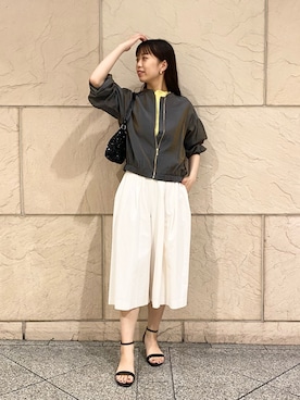 「URBAN RESEARCH ROSSO」｜「アイテム（ブルゾン）」を使った、matsuさん（レディース・162cm）の春コーディネート