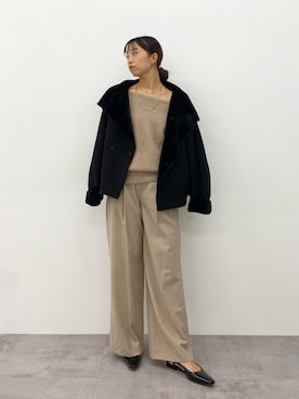 「アイテム（ネックレス）」を使った、matsudaさん（レディース・162cm）の秋コーディネート