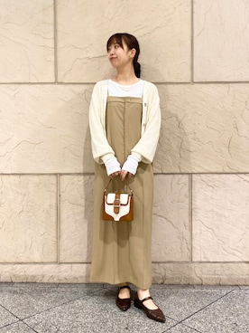 「20代後半」｜「アイテム（ワンピース/ドレス）」を使った、matsuさん（レディース・162cm）の春コーディネート