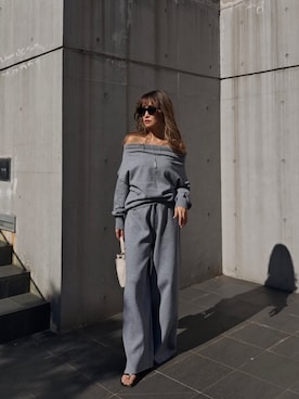 「アイテム（セットアップ）」を使った、esutoreja    公式さん（レディース・155cm）の秋コーディネート