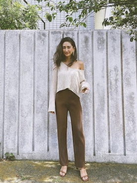 「esutoreja（エストレジャ）のアイテム」を使った、esutoreja    公式さん（レディース・155cm）の夏コーディネート