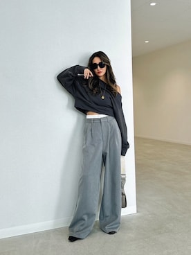 「チャコール」｜esutoreja    公式さん（レディース・155cm）の春コーディネート