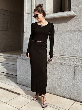 「SET UP」｜「アイテム（ジャケット/アウター）」を使った、esutoreja    公式さん（レディース・154cm）の春コーディネート