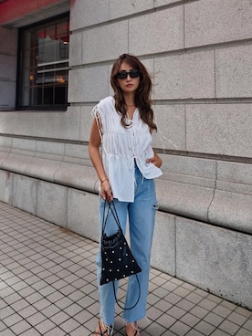 「きれいめコーディネート」｜esutoreja    公式さん（レディース・155cm）の夏コーディネート