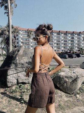 「esutoreja（エストレジャ）のアイテム」を使った、esutoreja    公式さん（レディース・155cm）の夏コーディネート