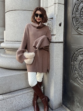 「esutoreja（エストレジャ）のアイテム」を使った、esutoreja    公式さん（レディース・161cm）の冬コーディネート