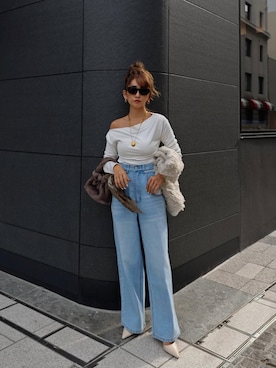 「ワンショルダー」｜esutoreja    公式さん（レディース・155cm）の秋コーディネート