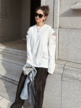 「esutoreja（エストレジャ）のアイテム」を使った、esutoreja    公式さん（レディース・154cm）の春コーディネート