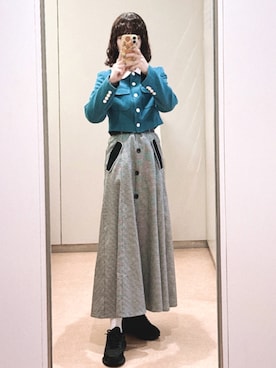 「LACOSTE（ラコステ）のアイテム」を使った、nanさん（レディース・153cm）の春コーディネート