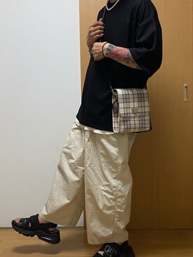 「ADRER（アドラー）の【ADRER】サイドジップレイヤードタンク（タンクトップ）」を使った、ゆうさん（メンズ・167cm）の夏コーディネート