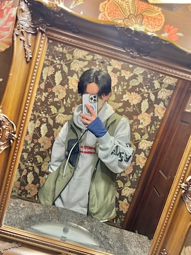 「LOGOS（ロゴス）のアイテム（ジャケット/アウター）」を使った、KATEさん（メンズ・177cm）の冬コーディネート