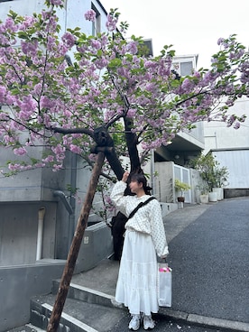 「brand ?（ブランド ?）のアイテム」を使った、kobutasanさん（レディース・157cm）の春コーディネート