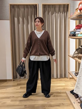 「アイテム（ヘアアクセサリー）」を使った、emiclip1921さん（レディース・160cm・30代）の冬コーディネート