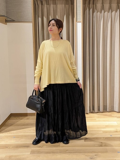 セール】《natural by clip》14ゲージシルクウール混ゆるプルオーバー