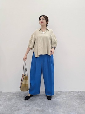 「アイテム（シュシュ）」を使った、emiclip1921さん（レディース・160cm）の春コーディネート