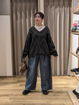 「アイテム（ヘアアクセサリー）」を使った、emiclip1921さん（レディース・160cm・30代）の冬コーディネート