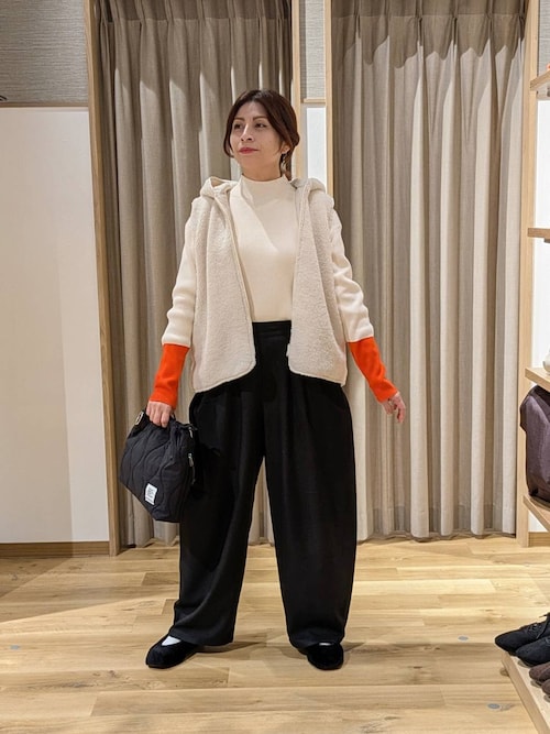 セール】リバーシブルキルトボアベスト（ベスト）｜studio CLIP