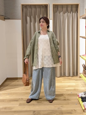 「studio CLIP（スタディオクリップ）のアイテム（シューズ）」を使った、emiclip1921さん（レディース・160cm）の春コーディネート