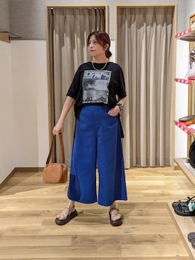 「studio CLIP（スタディオクリップ）のアイテム」を使った、emiclip1921さん（レディース・160cm）の夏コーディネート
