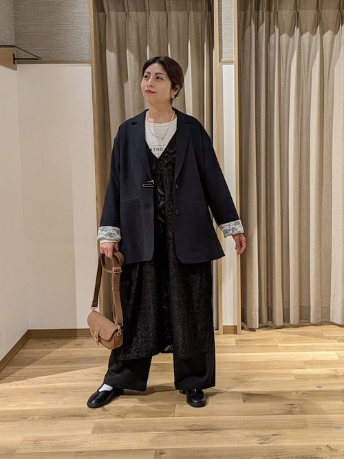 選べる着丈】レースカフスシングルジャケット《オケージョン2026SS