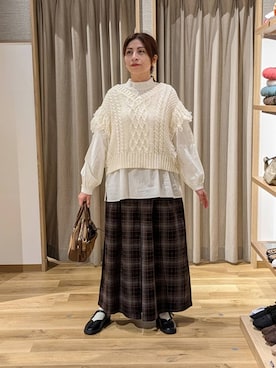 「アイテム（ヘアアクセサリー）」を使った、emiclip1921さん（レディース・160cm・30代）の冬コーディネート