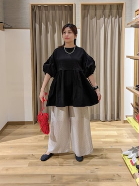 「studio CLIP（スタディオクリップ）のアイテム（バッグ）」を使った、emiclip1921さん（レディース・160cm）の春コーディネート