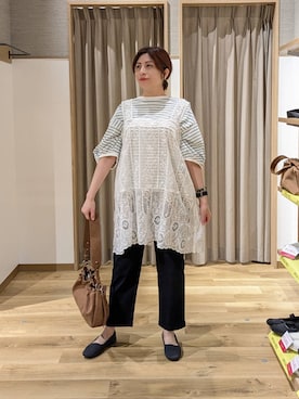 「アイテム（シュシュ）」を使った、emiclip1921さん（レディース・160cm）の春コーディネート