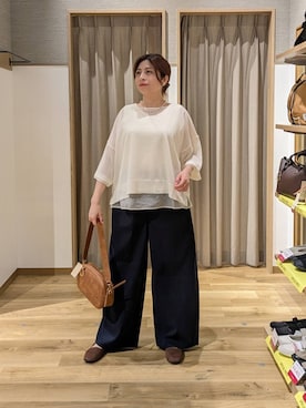 「アイテム（シュシュ）」を使った、emiclip1921さん（レディース・160cm）の春コーディネート