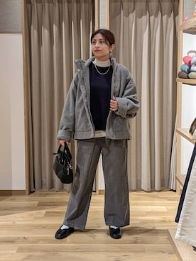 「アイテム（ショルダーバッグ）」を使った、emiclip1921さん（レディース・160cm・30代）の冬コーディネート