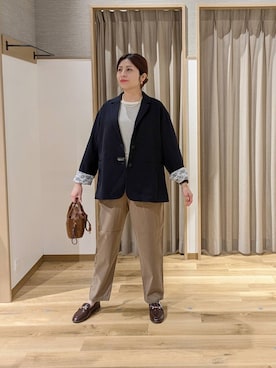 「studio CLIP（スタディオクリップ）のアイテム（ジャケット/アウター）」を使った、emiclip1921さん（レディース・160cm）の春コーディネート