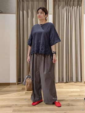 「studio CLIP（スタディオクリップ）のアイテム」を使った、emiclip1921さん（レディース・160cm）の夏コーディネート