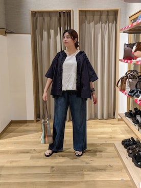 「studio CLIP（スタディオクリップ）のアイテム」を使った、emiclip1921さん（レディース・160cm）の夏コーディネート
