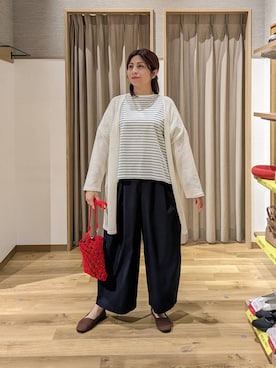 「studio CLIP（スタディオクリップ）のアイテム（トップス）」を使った、emiclip1921さん（レディース・160cm）の春コーディネート