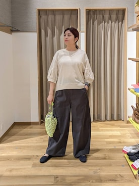 「studio CLIP（スタディオクリップ）のアイテム（バッグ）」を使った、emiclip1921さん（レディース・160cm）の春コーディネート