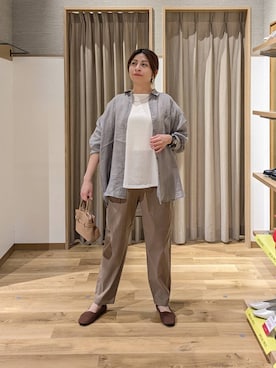 「studio CLIP（スタディオクリップ）のアイテム（バッグ）」を使った、emiclip1921さん（レディース・160cm）の春コーディネート