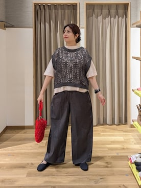 「studio CLIP（スタディオクリップ）のアイテム（シューズ）」を使った、emiclip1921さん（レディース・160cm）の春コーディネート
