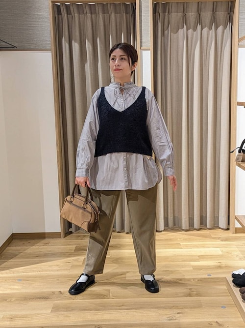 セール】3ゲージシェニールヤーンベスト（ベスト）｜studio CLIP