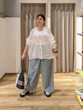 「studio CLIP（スタディオクリップ）のアイテム（シューズ）」を使った、emiclip1921さん（レディース・160cm）の春コーディネート