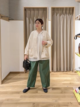 「studio CLIP（スタディオクリップ）のアイテム（ジャケット/アウター）」を使った、emiclip1921さん（レディース・160cm）の春コーディネート