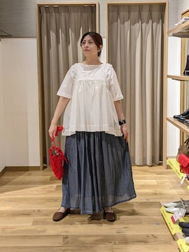 「studio CLIP（スタディオクリップ）のアイテム（バッグ）」を使った、emiclip1921さん（レディース・160cm）の春コーディネート