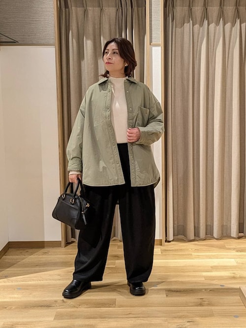 セール】12ゲージシルクMIXハイネックプルオーバー[プラスサイズあり