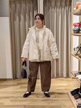 「アイテム（ヘアアクセサリー）」を使った、emiclip1921さん（レディース・160cm・30代）の冬コーディネート