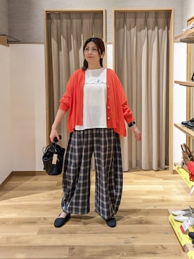 「studio CLIP（スタディオクリップ）のアイテム（パンツ）」を使った、emiclip1921さん（レディース・160cm）の春コーディネート