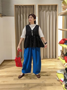 「studio CLIP（スタディオクリップ）のアイテム（トップス）」を使った、emiclip1921さん（レディース・160cm）の春コーディネート